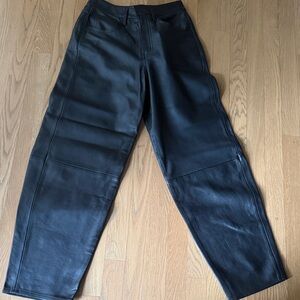 Frame Black Leather Pants